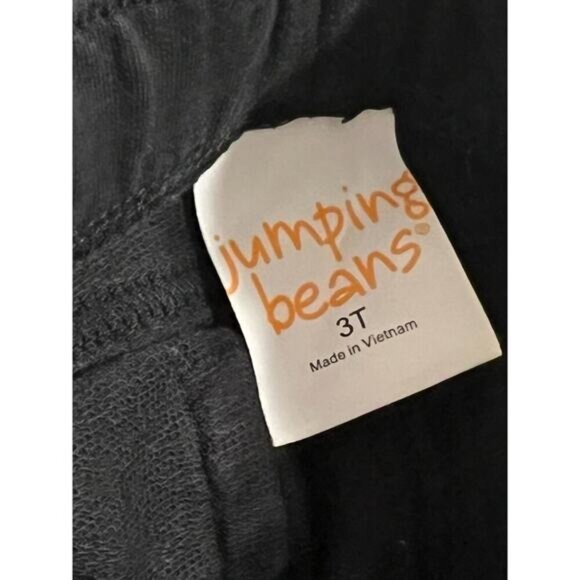 Jumping Beans Jeans Pants Girls Size 3T Black Knit Elastic Waistband Pull on sty - Picture 3 of 3